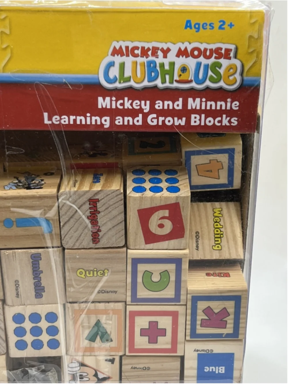 Disney Mickey Mouse Clubhouse Mickey & Minnie Learn & Grow Set of 40 Blocks Set